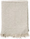 Dutch Decor - BELLE - Plaid 130x180 cm - 100% katoen - geweven patroon - Pumice Stone - beige