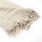 Dutch Decor - BELLE - Plaid 130x180 cm - 100% katoen - geweven patroon - Pumice Stone - beige