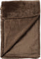 Dutch Decor - BILLY - Plaid 150x200 cm - flannel fleece - superzacht - Chocolate Martini - donkerbruin