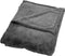 Dutch Decor - BILLY - Plaid 150x200 cm - flannel fleece - superzacht - Charcoal Gray - antraciet