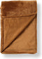 Dutch Decor - BILLY - Plaid 150x200 cm - flannel fleece - superzacht - Tobacco Brown - bruin
