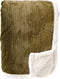 Dutch Decor - BOBBY - Plaid 150x200 cm - fleece deken met sherpa voering - Military Olive - groen