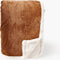 Dutch Decor - BOBBY - Plaid 150x200 cm - fleece deken met sherpa voering - Tobacco Brown - bruin