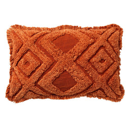 Dutch Decor - BOHO - Kussenhoes van katoen 40x60 cm Potters Clay - oranje