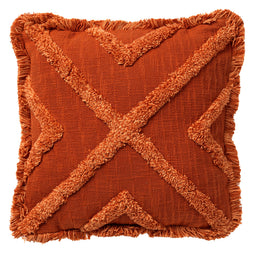 Dutch Decor - BOO - Kussenhoes van katoen 45x45 cm Potters Clay - oranje