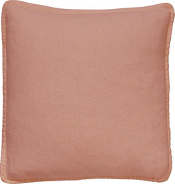 Dutch Decor BOWIE - Kussenhoes 45x45 cm - gewassen katoen 45x45 cm - Muted Clay - roze - met rits - zonder binnenkussen