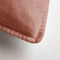Dutch Decor BOWIE - Kussenhoes 45x45 cm - gewassen katoen 45x45 cm - Muted Clay - roze - met rits - zonder binnenkussen