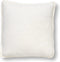 Dutch Decor BOWIE - Kussenhoes 45x45 cm - van gewassen katoen - Snow White - wit - met rits - zonder binnenkussen