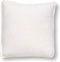 Dutch Decor BOWIE - Kussenhoes 45x45 cm - van gewassen katoen - Snow White - wit - met rits - zonder binnenkussen