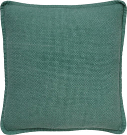 Dutch Decor BOWIE - Kussenhoes 45x45 cm - van gewassen katoen - Jadeite - lichtgroen - met rits - zonder binnenkussen