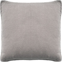 Dutch Decor BOWIE - Kussenhoes 45x45 cm - van gewassen katoen - Driftwood - taupe - met rits - zonder binnenkussen