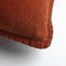 Dutch Decor BOWIE - Kussenhoes 45x45 cm - van gewassen katoen - Potters Clay - oranje - met rits - zonder binnenkussen
