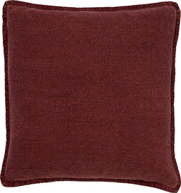 Dutch Decor BOWIE - Kussenhoes gewassen katoen 45x45 cm - Merlot - rood - met rits - zonder binnenkussen
