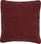 Dutch Decor BOWIE - Kussenhoes gewassen katoen 45x45 cm - Merlot - rood - met rits - zonder binnenkussen