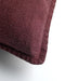 Dutch Decor BOWIE - Kussenhoes gewassen katoen 45x45 cm - Merlot - rood - met rits - zonder binnenkussen