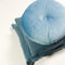 Dutch Decor BOWIE - Kussenhoes gewassen katoen 45x45 cm - Provincial Blue - lichtblauw - met rits - zonder binnenkussen