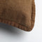 Dutch Decor BOWIE - Kussenhoes gewassen katoen 45x45 cm - Tobacco Brown - bruin - met rits - zonder binnenkussen