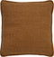 Dutch Decor BOWIE - Sierkussen 45x45 cm - van gewassen katoen - Tobacco Brown - bruin - Inclusief binnenkussen