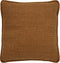 Dutch Decor BOWIE - Sierkussen 45x45 cm - van gewassen katoen - Tobacco Brown - bruin - Inclusief binnenkussen