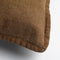 Dutch Decor BOWIE - Sierkussen 45x45 cm - van gewassen katoen - Tobacco Brown - bruin - Inclusief binnenkussen