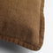 Dutch Decor BOWIE - Sierkussen 45x45 cm - van gewassen katoen - Tobacco Brown - bruin - Inclusief binnenkussen