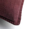 Dutch Decor BOWIE - Sierkussen van gewassen katoen Merlot 45x45 cm - rood - Inclusief binnenkussen