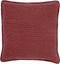 Dutch Decor BOWIE - Sierkussen van gewassen katoen Merlot 45x45 cm - rood - Inclusief binnenkussen