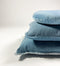 Dutch Decor BOWIE - Sierkussen van gewassen katoen Provincial Blue 45x45 cm - blauw - Inclusief binnenkussen