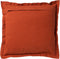Dutch Decor BURTO - Kussenhoes 45x45 cm - gewassen katoen - Potters Clay - oranje - met rits - zonder binnenkussen