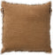 Dutch Decor BURTO - Kussenhoes 45x45 cm - gewassen katoen - Tobacco brown - bruin - met rits - zonder binnenkussen