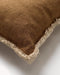 Dutch Decor BURTO - Kussenhoes 45x45 cm - gewassen katoen - Tobacco brown - bruin - met rits - zonder binnenkussen