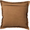 Dutch Decor BURTO - Kussenhoes 45x45 cm - gewassen katoen - Tobacco brown - bruin - met rits - zonder binnenkussen