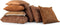 Dutch Decor BURTO - Kussenhoes 45x45 cm - gewassen katoen - Tobacco brown - bruin - met rits - zonder binnenkussen