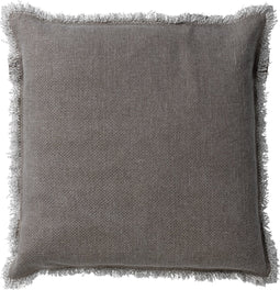 Dutch Decor BURTO - Kussenhoes 60x60 cm - gewassen katoen - Driftwood - taupe - met rits - zonder binnenkussen