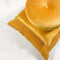Dutch Decor BURTO - Kussenhoes 60x60 cm - gewassen katoen - Golden Glow - geel - met rits - zonder binnenkussen