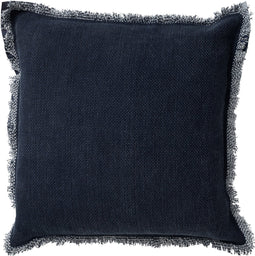 Dutch Decor BURTO - Kussenhoes 60x60 cm - gewassen katoen - Insignia Blue - donkerblauw - met rits - zonder binnenkussen