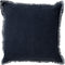 Dutch Decor BURTO - Kussenhoes 60x60 cm - gewassen katoen - Insignia Blue - donkerblauw - met rits - zonder binnenkussen