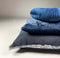 Dutch Decor BURTO - Kussenhoes 60x60 cm - gewassen katoen - Insignia Blue - donkerblauw - met rits - zonder binnenkussen