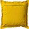 Dutch Decor BURTO - Kussenhoes 60x60 cm - gewassen katoen - Lemon - geel - met rits - zonder binnenkussen