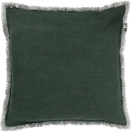 Dutch Decor BURTO - Kussenhoes 60x60 cm - gewassen katoen - Mountain View - donkergroen - met rits - zonder binnenkussen