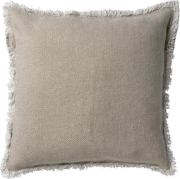 Dutch Decor BURTO - Kussenhoes 60x60 cm - gewassen katoen - Pumice Stone - beige - met rits - zonder binnenkussen