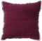 Dutch Decor BURTO - Kussenhoes 60x60 cm - gewassen katoen - Red Plum - donkerroze - met rits - zonder binnenkussen
