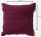 Dutch Decor BURTO - Kussenhoes 60x60 cm - gewassen katoen - Red Plum - donkerroze - met rits - zonder binnenkussen