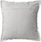 Dutch Decor BURTO - Kussenhoes van gewassen katoen Snow White 60x60 cm - wit - met rits - zonder binnenkussen