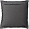 Dutch Decor BURTO - Sierkussen van gewassen katoen Charcoal Gray 60x60 cm - grijs - Inclusief binnenkussen