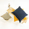 Dutch Decor BURTO - Sierkussen van gewassen katoen Golden Glow 60x60 cm - geel - Inclusief binnenkussen