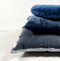 Dutch Decor BURTO - Sierkussen van gewassen katoen Insignia Blue 60x60 cm - blauw - Inclusief binnenkussen
