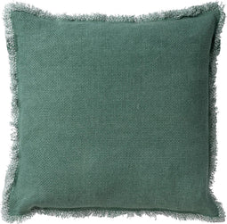 Dutch Decor BURTO - Sierkussen van gewassen katoen Jadeite 60x60 cm - groen - Inclusief binnenkussen