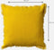Dutch Decor BURTO - Sierkussen van gewassen katoen Lemon 60x60 cm - geel - Inclusief binnenkussen