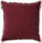 Dutch Decor BURTO - Sierkussen van gewassen katoen Merlot 60x60 cm - rood - Inclusief binnenkussen